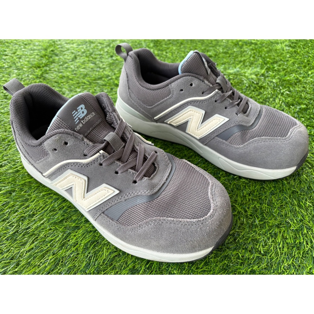 New Balance 006 Steel Toe Slip Resistant Work Shoes Grey WUELEHM2 Men 7 Womens 8